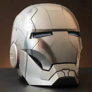 Casco de <span class=keywords><strong>Iron</strong></span> <span class=keywords><strong>Man</strong></span> Plateado, <span class=keywords><strong>Máscara</strong></span> <span class=keywords><strong>Eléctrica</strong></span> con Control por Voz, <span class=keywords><strong>Máscara</strong></span> Usable, Colección de Moda - Product Image 1