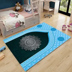 Muslim Prayer Anti-slip Carpet Large Size Living Room Rugs Kitchen Bath Floor Bedroom Mat Entrance Doormat Home Decor Alfombra