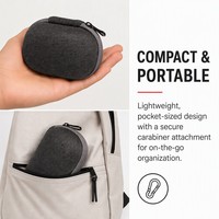Estuche de Viaje Individual para Reloj, Negro, de EVA Premium, con Cierre de Cremallera, Resistente a Impactos, Organizador Portátil para Relojes Mecánicos y Smartwatches
