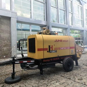 Bomba de Concreto de Remolque con Control Remoto de 40 Cbm, Precio Económico de Fábrica JIUHE, Bomba de Concreto de Remolque Diésel DHBT40 - Product Image 1