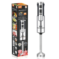 Mixeur plongeant à vitesse variable RAF R.3113 400W, 4 lames, 28000 tr/min, lames plaquées cuivre, joint métallique pour la préparation et le mixage en cuisine domestique