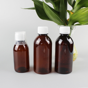 Sang Trọng Hổ Phách Pet Chai Nhựa Cho Y Học Bao Bì 50Ml <span class=keywords><strong>100Ml</strong></span> 120Ml 150Ml Rỗng Lean Ho Chai Chất Lỏng Với Quy Mô Dòng - Product Image 1