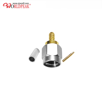 Connecteur à sertir SMA mâle en acier inoxydable 18 GHz pour câble SS405 RG316 LMR100