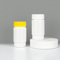 Bouteilles en HDPE blanches avec couvercle résistant aux enfants, contenants vides pour pilules, pour l'emballage de compléments alimentaires