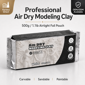 Venta al por mayor: Bolsa <span class=keywords><strong>de</strong></span> <span class=keywords><strong>arcilla</strong></span> prémium <span class=keywords><strong>de</strong></span> 500 g, <span class=keywords><strong>arcilla</strong></span> <span class=keywords><strong>de</strong></span> modelado profesional <span class=keywords><strong>de</strong></span> secado al aire para <span class=keywords><strong>escultores</strong></span> y escuelas <span class=keywords><strong>de</strong></span> arte, venta a granel <span class=keywords><strong>de</strong></span> fábrica OEM - Product Image 1