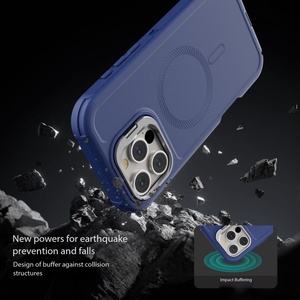 Étui de téléphone portable magnétique de protection contre les chocs Premium 3 couches PC+TPU avec support et dragonne pour <span class=keywords><strong>iPhone</strong></span> <span class=keywords><strong>13</strong></span> 14 15 16 17 Pro Max - Product Image 5