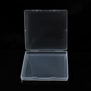 Boîte de rangement carrée en plastique transparent 15,5 cm x 15,5 cm x 1,7 cm avec couvercle à clapet pour emballage et organisation, fabriquée au Zhejiang - Product Image 2
