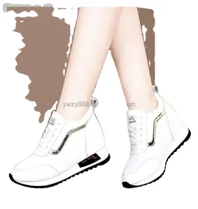 Women's shoes with elevated height sporty casual fashionable and versatile thick soles