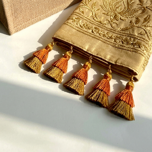 Bohemian Fabric Wall Hanging With Tassels Rectangle Indoor Home Decor Living Room Art Decorative Textile Fringe Ornament - Product Image 1