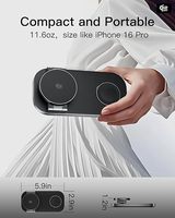 Soporte de Carga Inalámbrica Rápida Magnético Plegable QI2.2 de $9.9, Compatible con la Serie iPhone, Apple Watch y AirPods - Naranja