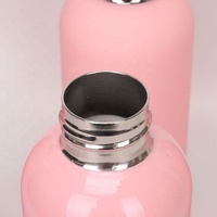 Botol air logo kustom termos terisolasi vakum baja tahan karat 500ml dengan tutup