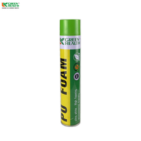 Mousse adhésive en polyuréthane pour scellage, mousse écologique, Flexible, Spray, colorant, OEM, 1 pièce
