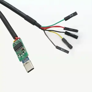 رقاقة مخصصة PL232RL RS232 USB نوع C إلى دوبونت FTDI كابل للاتصال المحمول