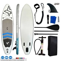 Planche de paddle gonflable texturée bicolore, stable, autoportante, en Drop Stitch, portable, écologique, fabriquée en Chine