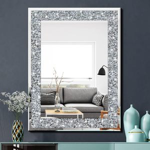 Wholesale Modern Gold 3 Colors Crushed Diamond Design 80x120cm MDF Furniture <b>Wall</b> <b>Mirror</b> <b>for</b> Living Room - Product Image 1