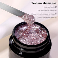 Gel UV pour Vente en Gros Marque Privée Sans HEMA Ni TPO Auto-nivelant Sans Chauffage Gel Dur pour Extensions d'Ongles UV Pot Français 50gr