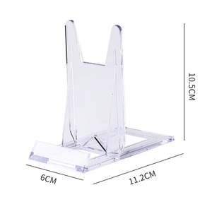 Giá Trưng Bày Bằng Nhựa Acrylic Trong Suốt Hình Vỏ Địa Chất Lát Đá Mã Não Có Thể Điều Chỉnh Hai Phần 2 Inch - Product Image 5