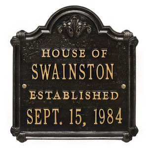 Tùy Chỉnh Khắc Đồng Hoặc Đồng Cửa Số Mảng Bám Trên Nền Tối Thanh Lịch Địa Chỉ Dấu Hiệu Cho Biệt Thự Và Bất Động Sản - Product Image 4