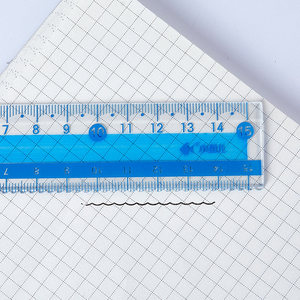 15cm straight drawing ruler plastic ruler set high quality clear colorful scale ruler for kids