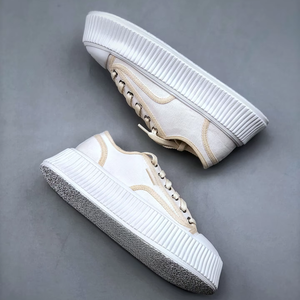 Zapatillas Deportivas Casuales para Mujer, Modelo Más Vendido, de Cuero, Estilo Walking, con Plataforma Gruesa y Suela Simple, a la Moda - Product Image 1