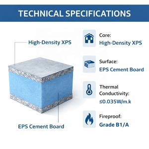 Panneau mural composite XPS EPS en ciment haute performance pour la construction <span class=keywords><strong>d</strong></span>'hôpitaux et <span class=keywords><strong>d</strong></span>'écoles, panneaux de plancher isolés structurellement - Product Image 5