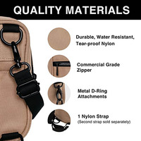 Sac bandoulière unisexe en nylon, mini sacoche tendance en forme de boîte, multi-positions, résistant à l'eau, sac banane de voyage avec motif lettre