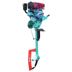 Vertical Outboard Sterndrive Thruster Propeller Water-<strong>cooled</strong> 4-stroke Diesel <strong>Engine</strong> Marine Boat Use 9-12HP 70CC Easy - Product Image 2