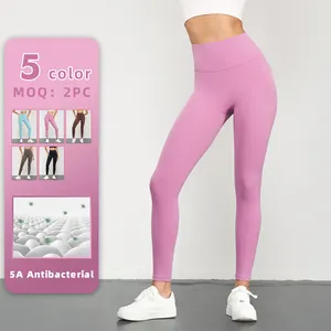 Fitness Mujer Ropa deportiva Mujer No T-Line Levantamiento de cadera Deportes Leggings Yoga Gimnasio Desgaste Leggings