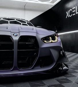 Film Vinyle Adhésif Mat PVC/PET Violet pour Recouvrement de Peinture Originale Automobile, Sans Bulles, Décalcomanie Intérieure/Extérieure, Film DIY pour Changement de Couleur de <span class=keywords><strong>Voiture</strong></span> - Product Image 2