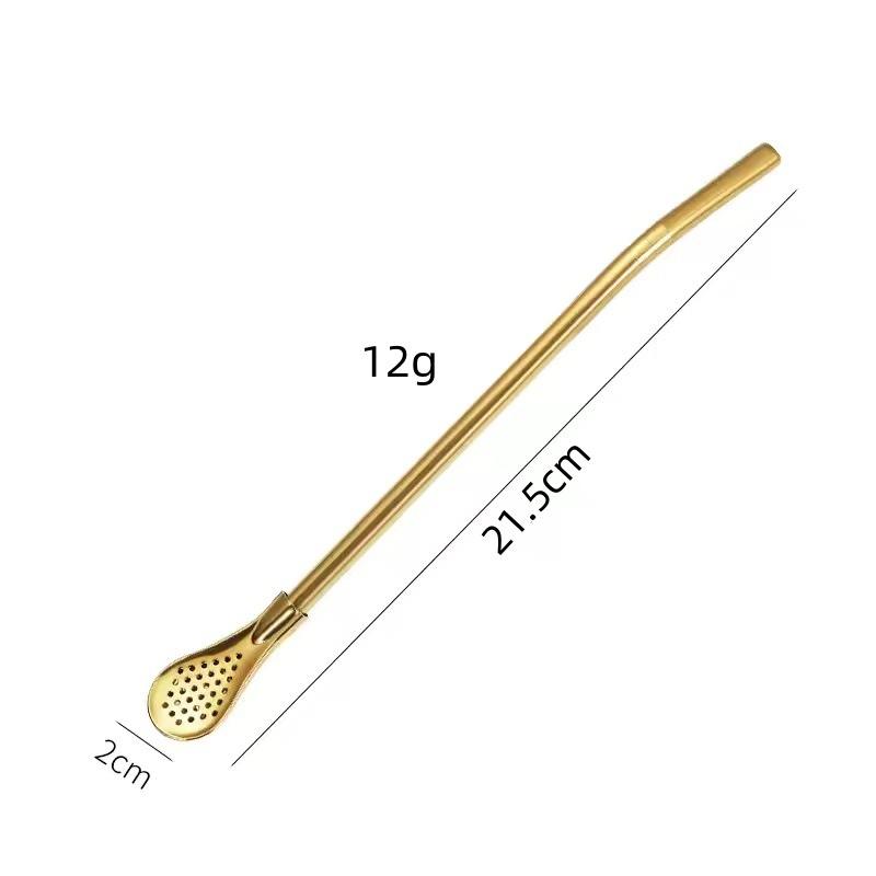 21,5 cm cuillère paille or