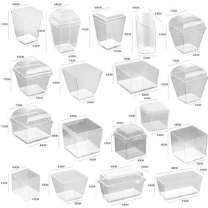 أكواب بلاستيكية شفافة صغيرة مستديرة متعددة الأحجام للحلويات مع ملاعق للمقبلات والبودينغ والموس والفواكه - Product Image 6
