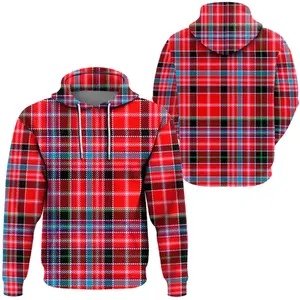Personalice su marca <span class=keywords><strong>Abercrombie</strong></span> Tartan Full Print Puff Print Hoodie Venta al por mayor Essential Hoodie Cheap Heavyweight Hoodie a granel - Product Image 2