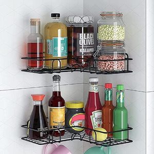 Scaffale portaoggetti triangolare in acciaio inossidabile <span class=keywords><strong>per</strong></span> bagno, senza foratura, da parete, <span class=keywords><strong>per</strong></span> <span class=keywords><strong>lavabo</strong></span>, WC e zona doccia - Product Image 6