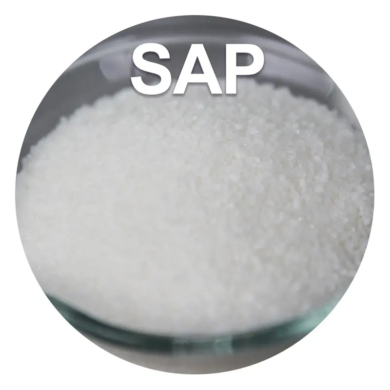 سعر معقول الواردات ملح مائدة Polyacrylate SAP الصانع ارتفاع ضغط امتصاص للصناعة