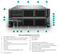 HPE Proliant DL580 Gen10 48SFF, servidor Xeon 8280L, tarjeta RAID, servidor en rack HPE 4U, original, restaurado, DL580 Gen11 DL580 G10