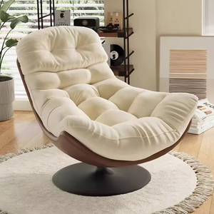 Hot Selling Luxury Sofa 360 Swivel Lounge Chair Leather Rocking Lazy Sofa Chair Couch Modern Home Sofa Set Living Room Furniture - Product Image 1