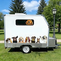 Remorque de toilettage mobile pour animaux de compagnie, véhicule de toilettage pour chiens et chats avec évier et baignoire