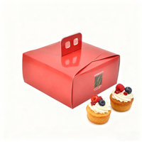 Boîte de transport pour gâteau au fromage basque de 6 pouces, écologique, de qualité alimentaire, portable, boîte d'emballage pour pâtisserie, gâteau aux fruits