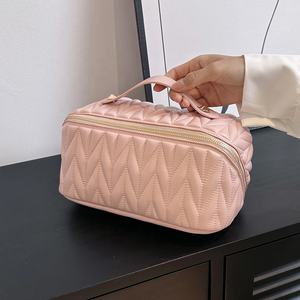 Bolsa <span class=keywords><strong>de</strong></span> Maquillaje Portátil <span class=keywords><strong>de</strong></span> Cuero PU Personalizada <span class=keywords><strong>para</strong></span> <span class=keywords><strong>Mujer</strong></span>, Impermeable, con Cierre, Multifuncional, <span class=keywords><strong>para</strong></span> Viajes, <span class=keywords><strong>Estuche</strong></span> <span class=keywords><strong>para</strong></span> Cosméticos y Brochas - Product Image 5