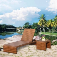 Meubles colorés de jardin de salon extérieur de luxe chaise longue en rotin ensembles de canapé à cadre en aluminium de plage emballage moderne