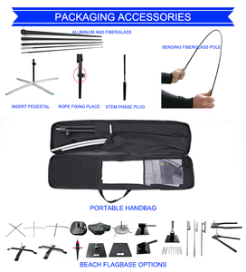 Tùy Chỉnh Quảng Cáo Bãi Biển Gió Cờ Đứng Cực In Kỹ Thuật Số Malaysia Vinyl Bãi Biển Biểu Ngữ Cho Hiển Thị Lông Đường Cong Cờ - Product Image 2