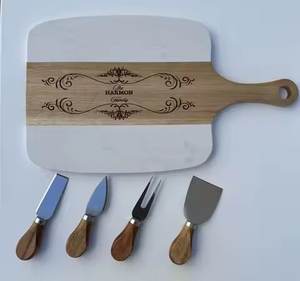 Juego de Cuchillos para Queso SKYJOY Ecológicos, Tabla de Madera de Acacia, 4 Piezas, Embalaje Individual, Envío Gratis desde EE. UU. - Product Image 4