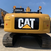 Excavatrice sur chenilles d'occasion Caterpillar 323DL 323D d'origine japonaise, 23 tonnes, avec moteur