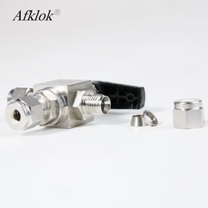 Высокое давление OEM 1/8 '-<span class=keywords><strong>3</strong></span>/4' 6-12 мм нержавеющая сталь 316L газовая жидкость <span class=keywords><strong>3</strong></span>-ходовой шаровой клапан двойной Наконечник шаровой клапан инструмент - Product Image 3