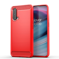 Housse de protection en fibre de carbone souple et antichoc pour OnePlus Nord CE 5G, pour téléphone portable