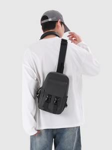 Bolso Bandolera de PU para Hombre, Nuevo, al por Mayor, Pequeño, Ligero, con Cierre de Hebilla, para Uso Diario, Todas las Temporadas - Product Image 5