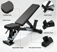 Banc de musculation multifonctionnel réglable et robuste avec logo personnalisé pour équipement de fitness