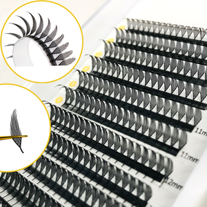 <strong>Flake</strong> Lashes Comic Tower Tip <strong>Eyelashes</strong> 8-15mm Comic Wing Lashes New Style Promade Lash Extension for <strong>Eyelash</strong> Extension - Product Image 1
