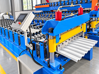 Machine automatique de formage à froid pour tôles de toiture trapézoïdales en aluminium T18, machine de fabrication de panneaux métalliques et de tuiles