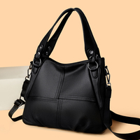 Sac à main de luxe en cuir PU souple pour femme 2026 – Sac à bandoulière grande capacité pour le shopping – Sac messager fourre-tout de marque